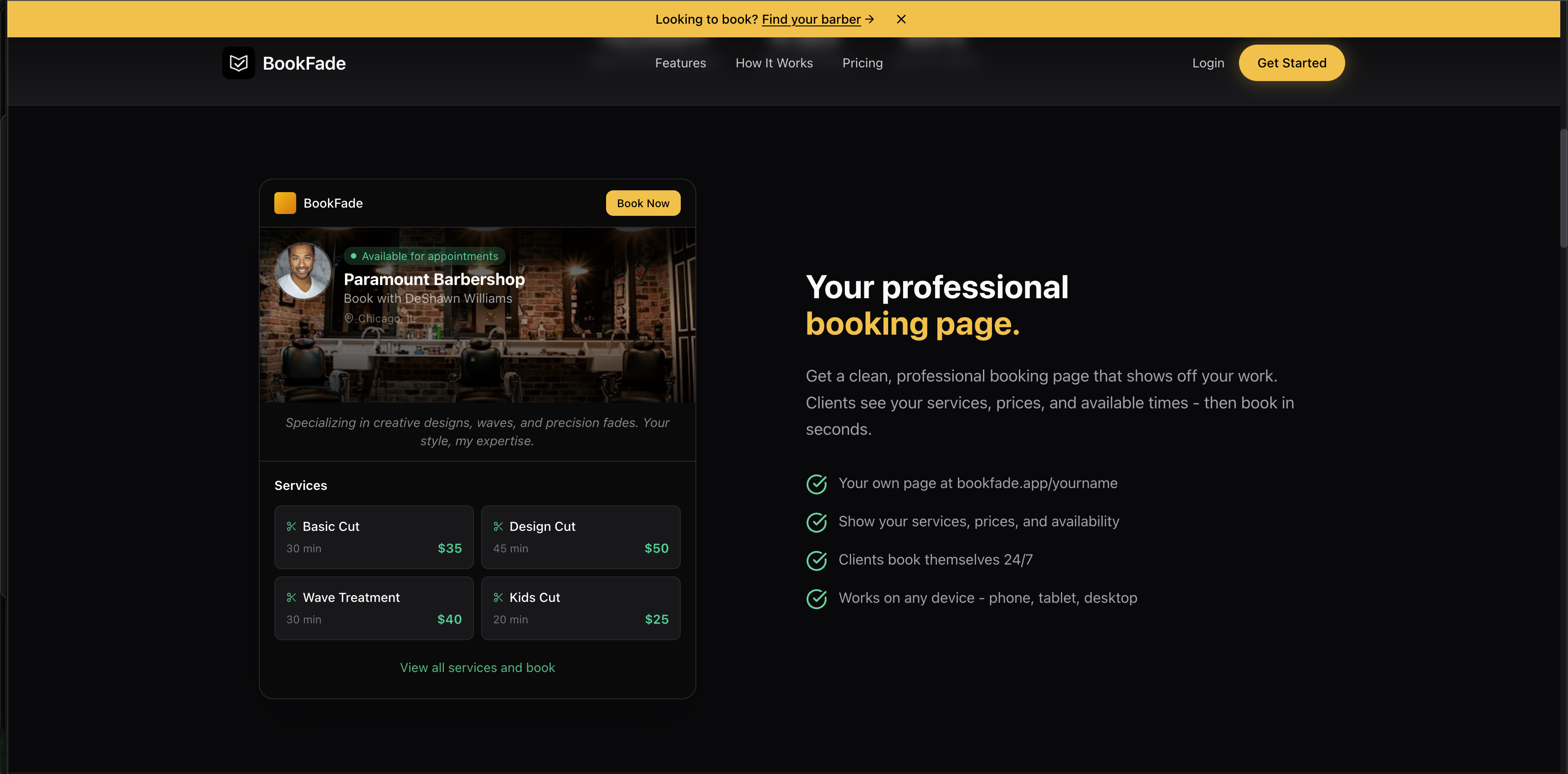 BookFade desktop screenshot 2