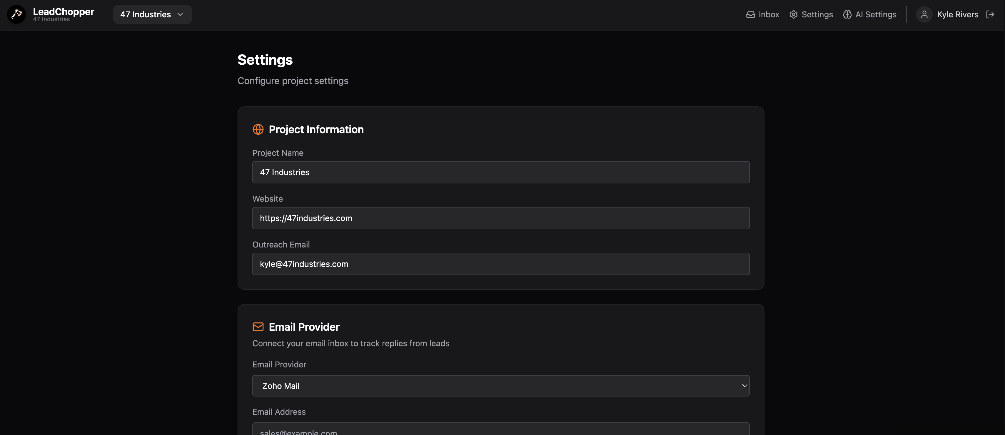 LeadSlicer desktop screenshot 2