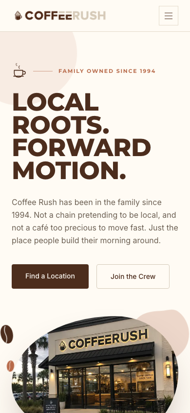 Coffee Rush mobile screenshot 1